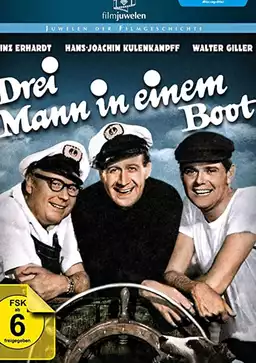 Drei Mann in einem Boot