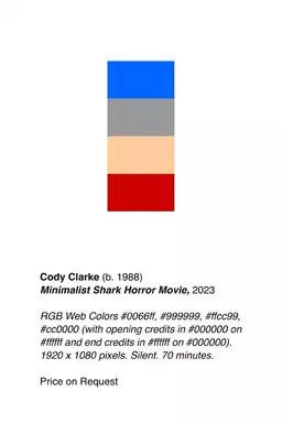 Minimalist Shark Horror Movie