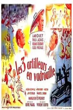 Trois artilleurs en vadrouille