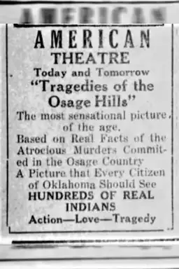 Tragedies of the Osage Hills